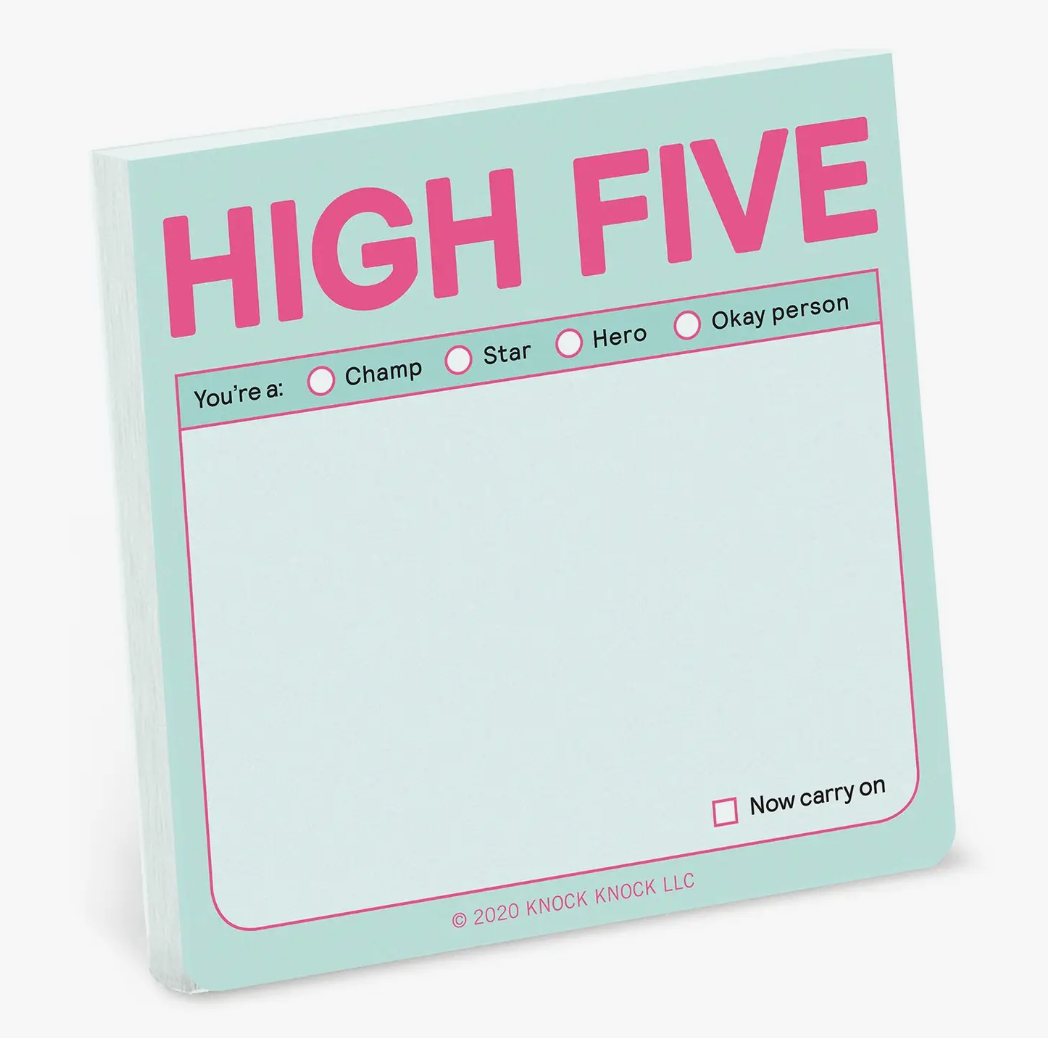 High Five Sticky Notes (pastel)
