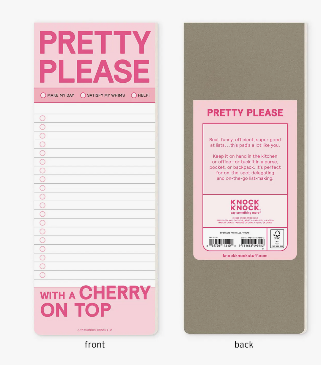 Pretty Please Make A List Pad
