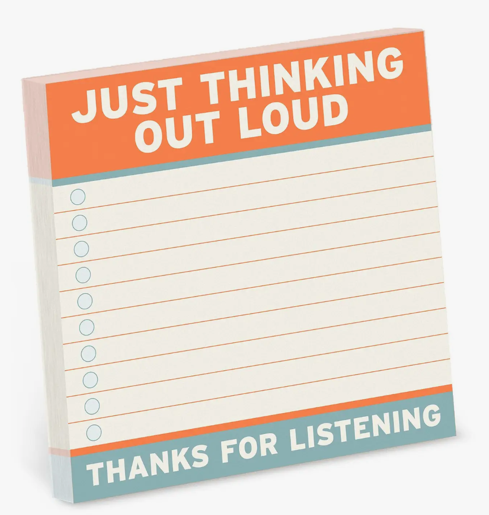Thinking Out Loud Large Sticky Notes