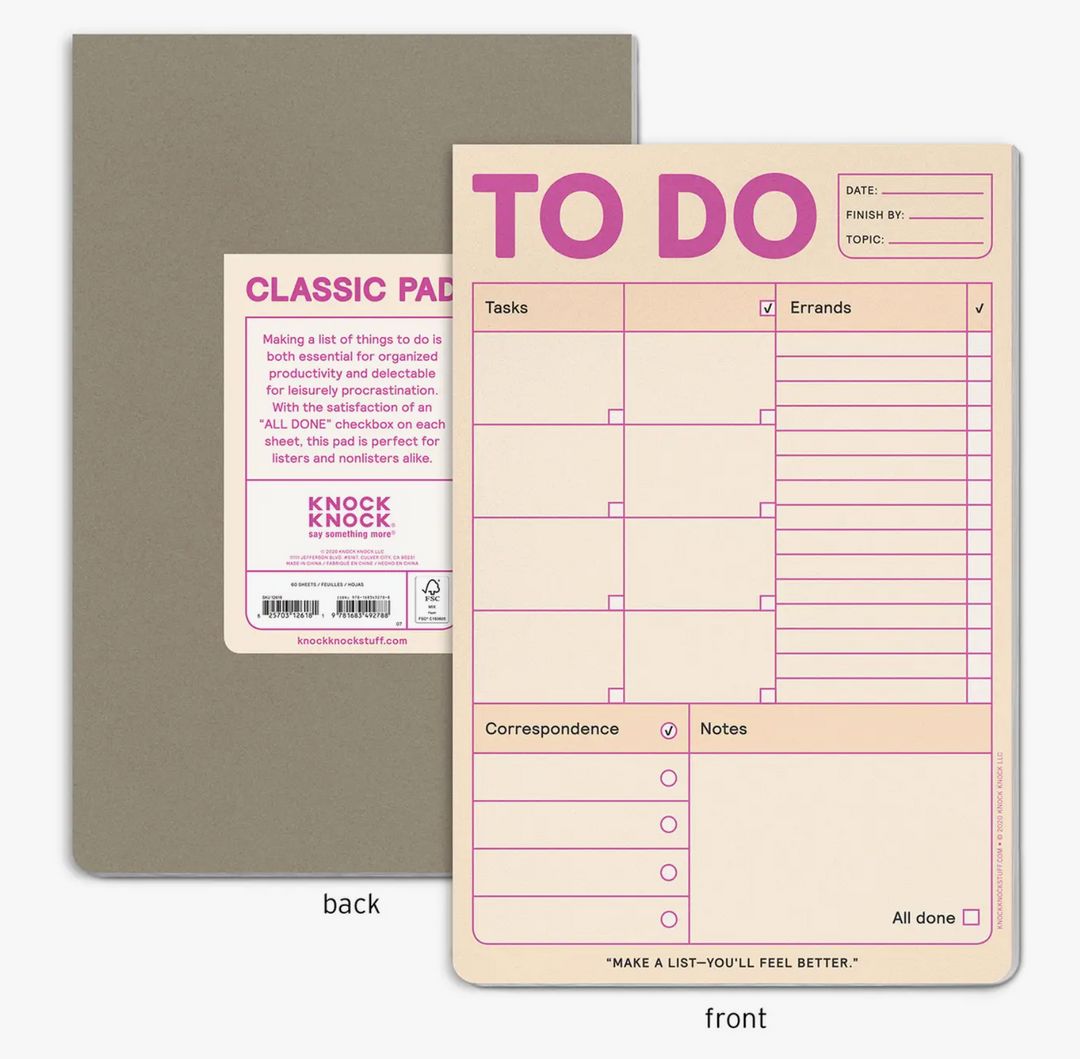To Do Pad (pastel)