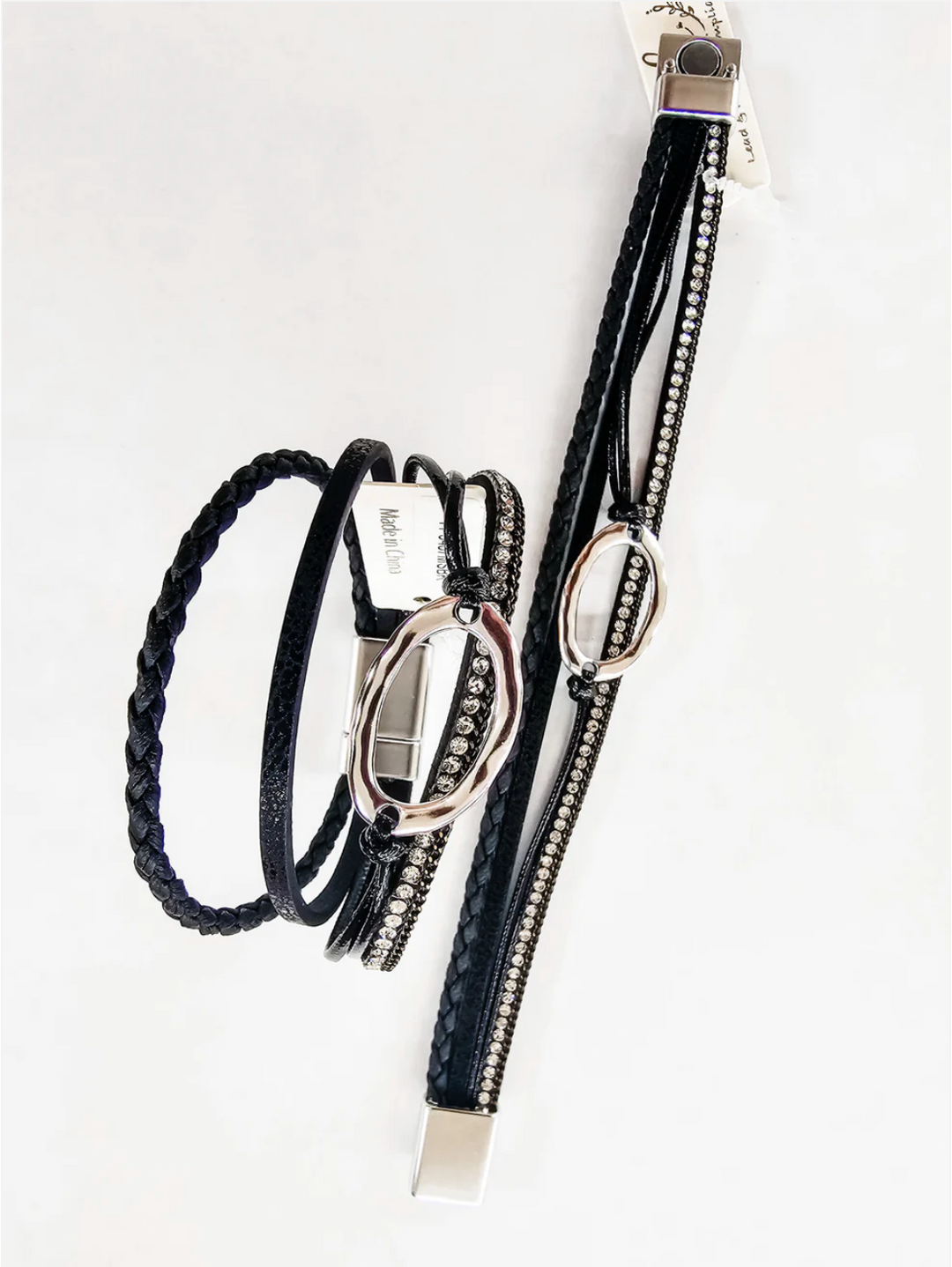 Black & Silver Magnetic Bracelet