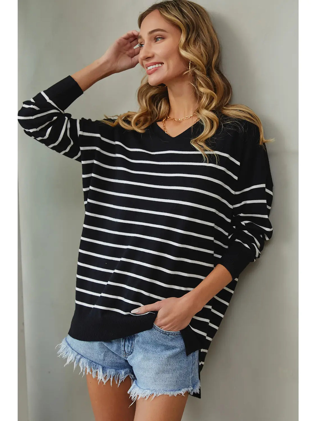 Oversized Striped Sweater