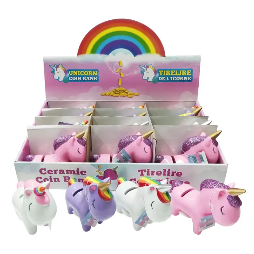 Unique Ceramic Coin Bank- 5"