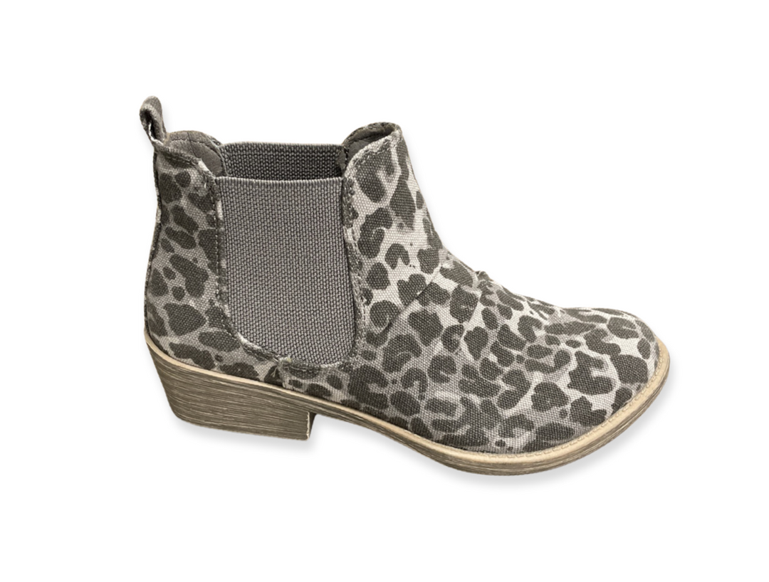 Very G Rezza Grey Leopard Booties