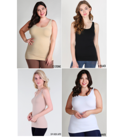 Super Stretch Basic Tank Longer Length