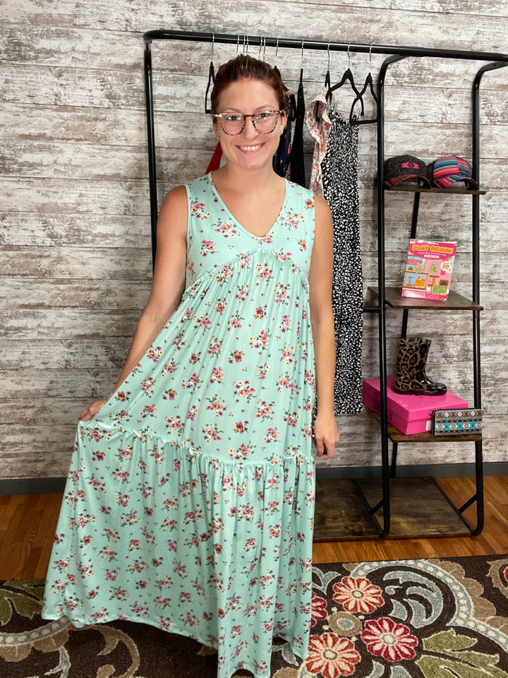 Take it to the Maxi Floral Dress