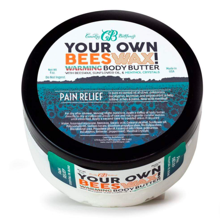 Your Own Beeswax Warming Body Butter-Menthol Crystals