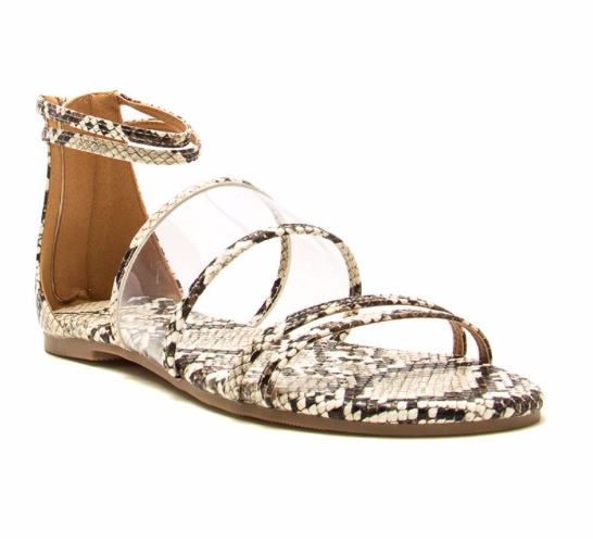 Archer Snake Skin Gladiator Sandal
