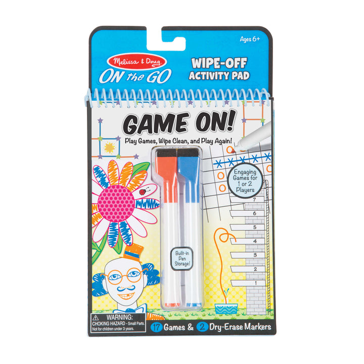 On the Go - Write-On / Wipe-Off Activity Games Pad