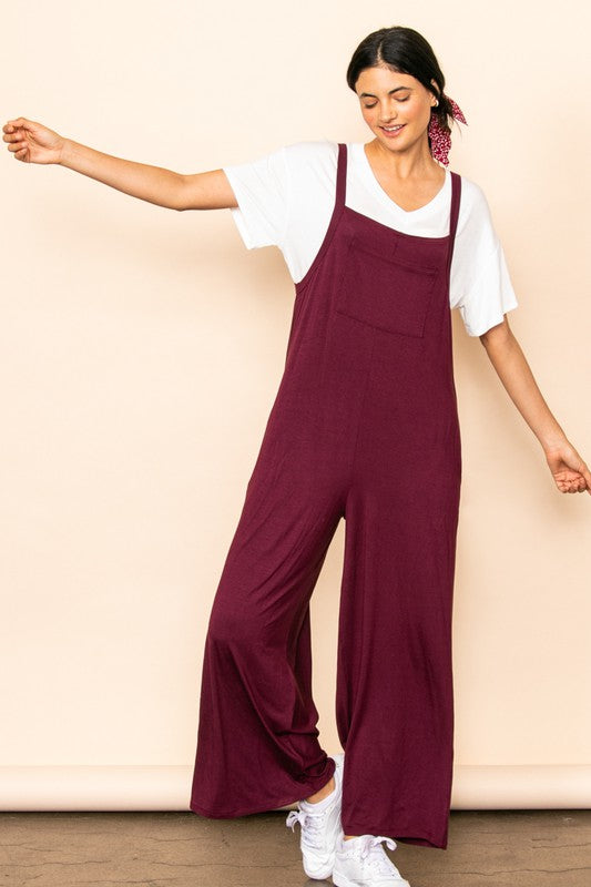 POCKET DETAILED OVERALL JUMPER JUMPSUIT