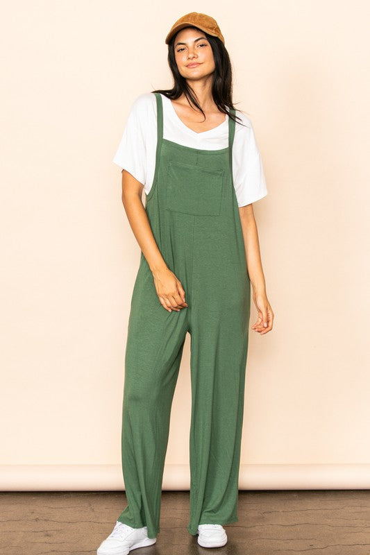 POCKET DETAILED OVERALL JUMPER JUMPSUIT