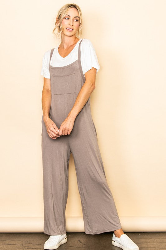 POCKET DETAILED OVERALL JUMPER JUMPSUIT