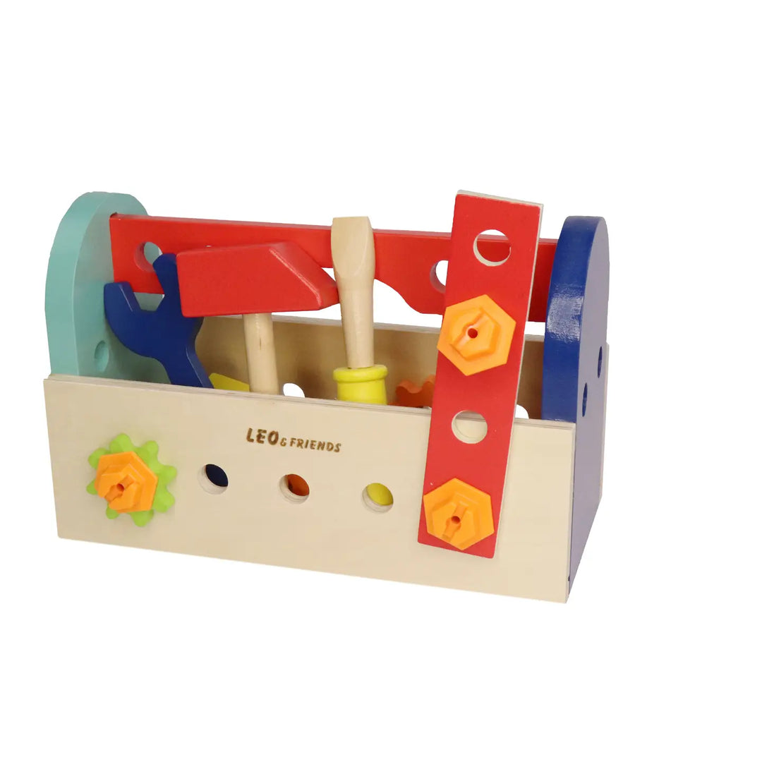 My First Tool Box’ Kit of 28 Wooden Pieces