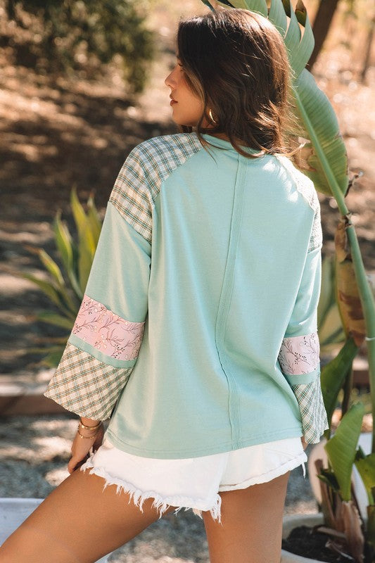 Floral Peace Heart Top