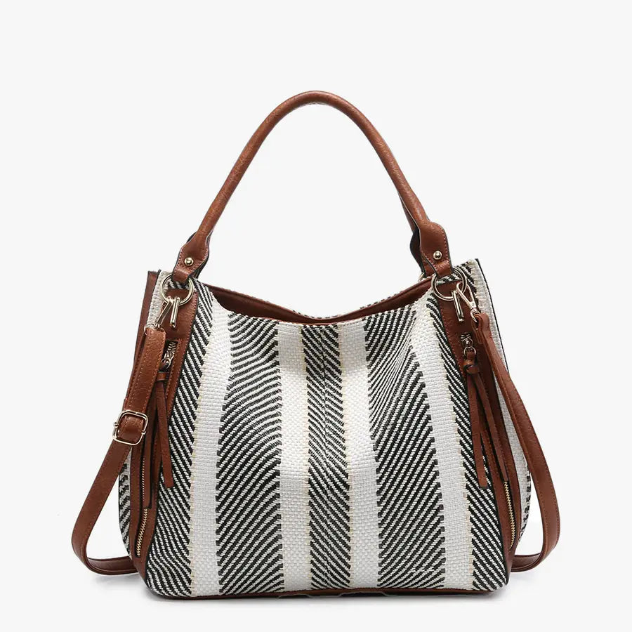 Connar Monogrammable Striped Tote