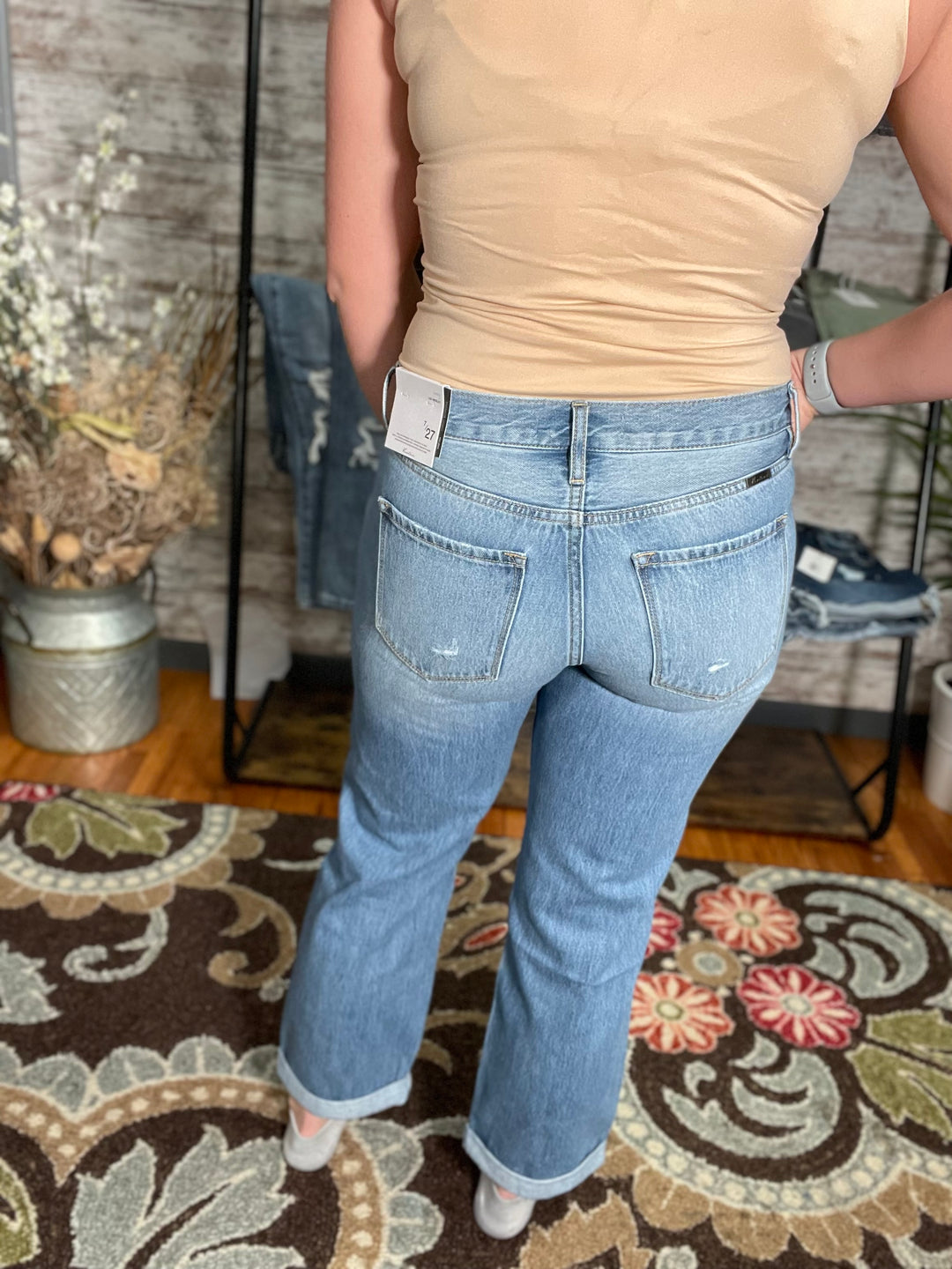 Lowell Mid Rise Classic Boyfriend Jeans