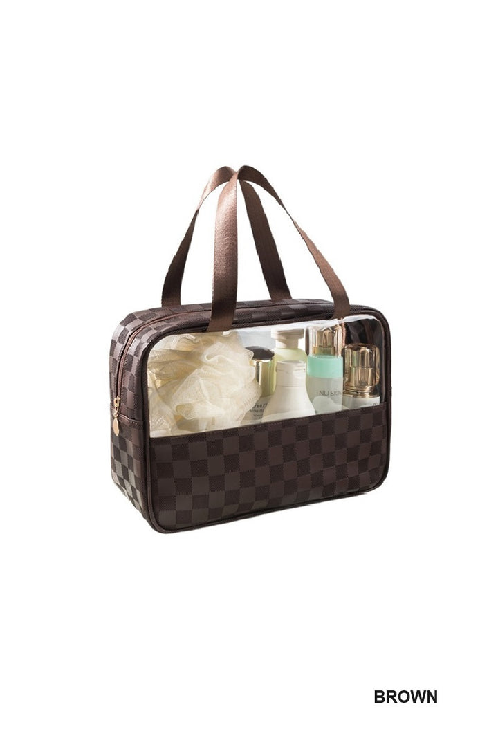 Checkered Monogram Travel Bag