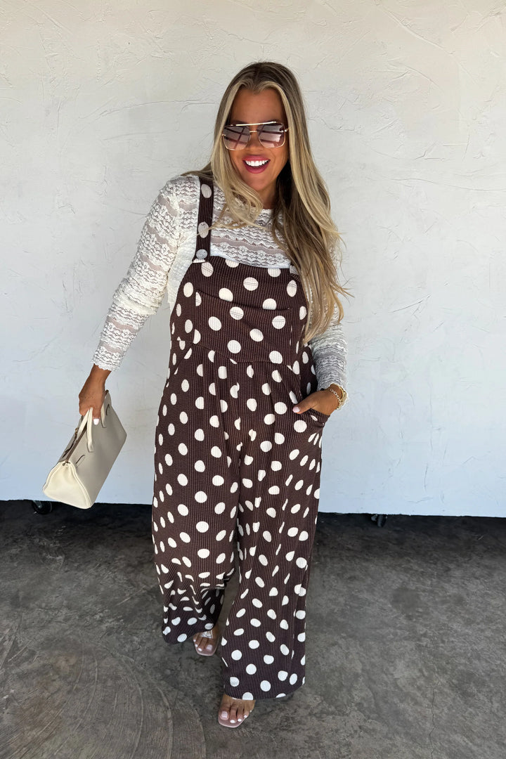 POLKA DOT KARLI BOHO OVERALLS