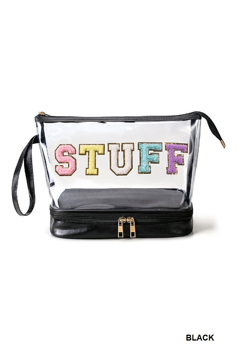 Letter Double Layer Clear Bag