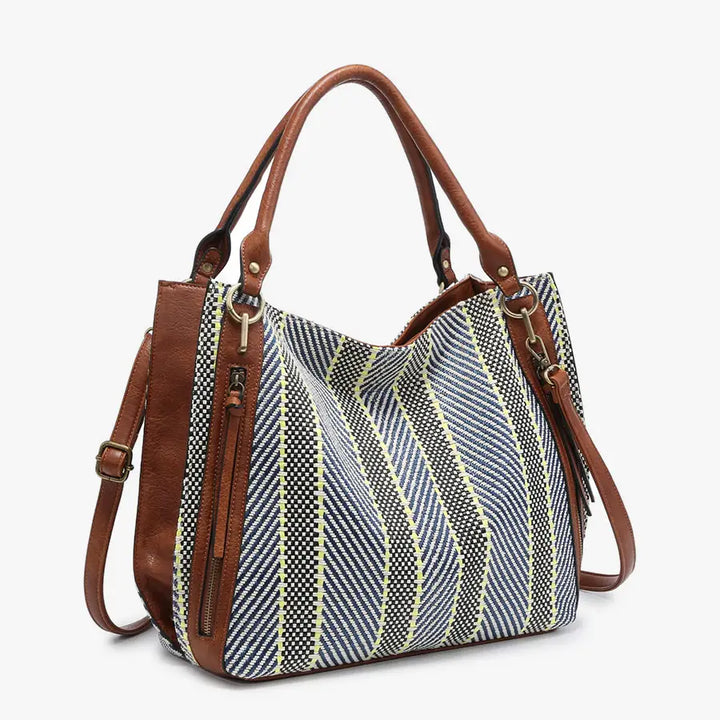 Connar Monogrammable Striped Tote