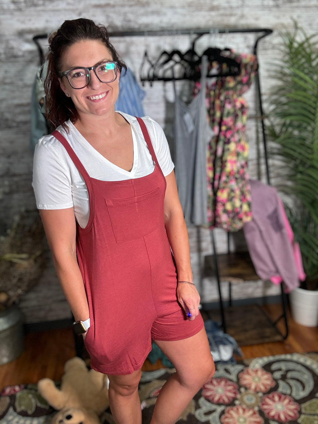 Not So Basic - Overall Romper