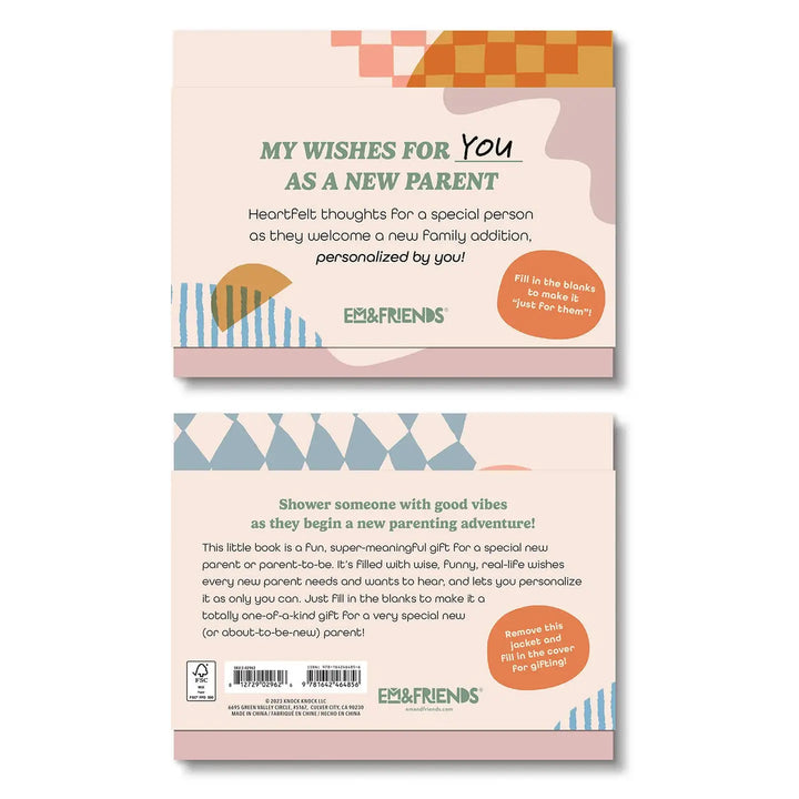 My Wishes For You As A New Parent Fill-in Books