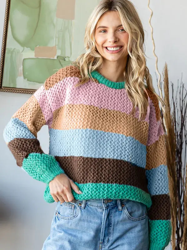 Stripe Knitted Sweater