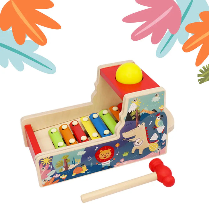 Leo & Friends Pound & Tap Xylophone with Slide-Out Xylophone