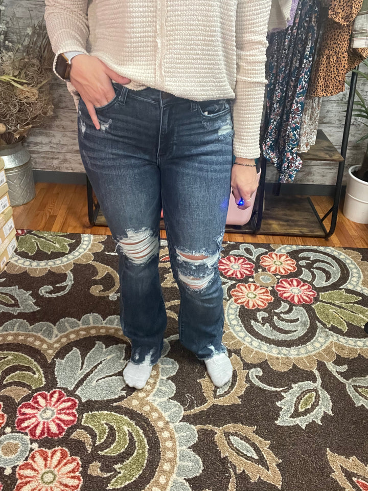 Judy Blue Destroyed Slim Bootcut