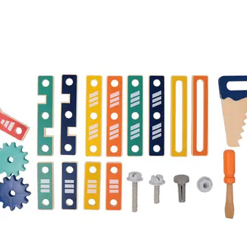 Leo & Friends Master Workbench, Adjustable Wooden Tool Bench