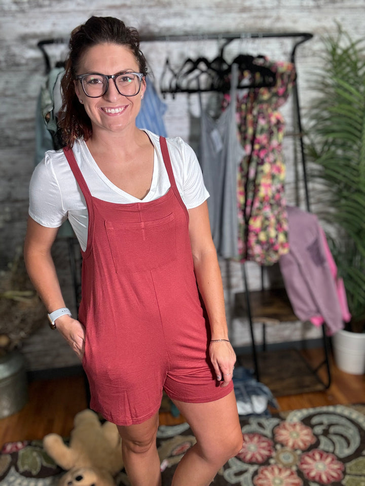 Not So Basic - Overall Romper