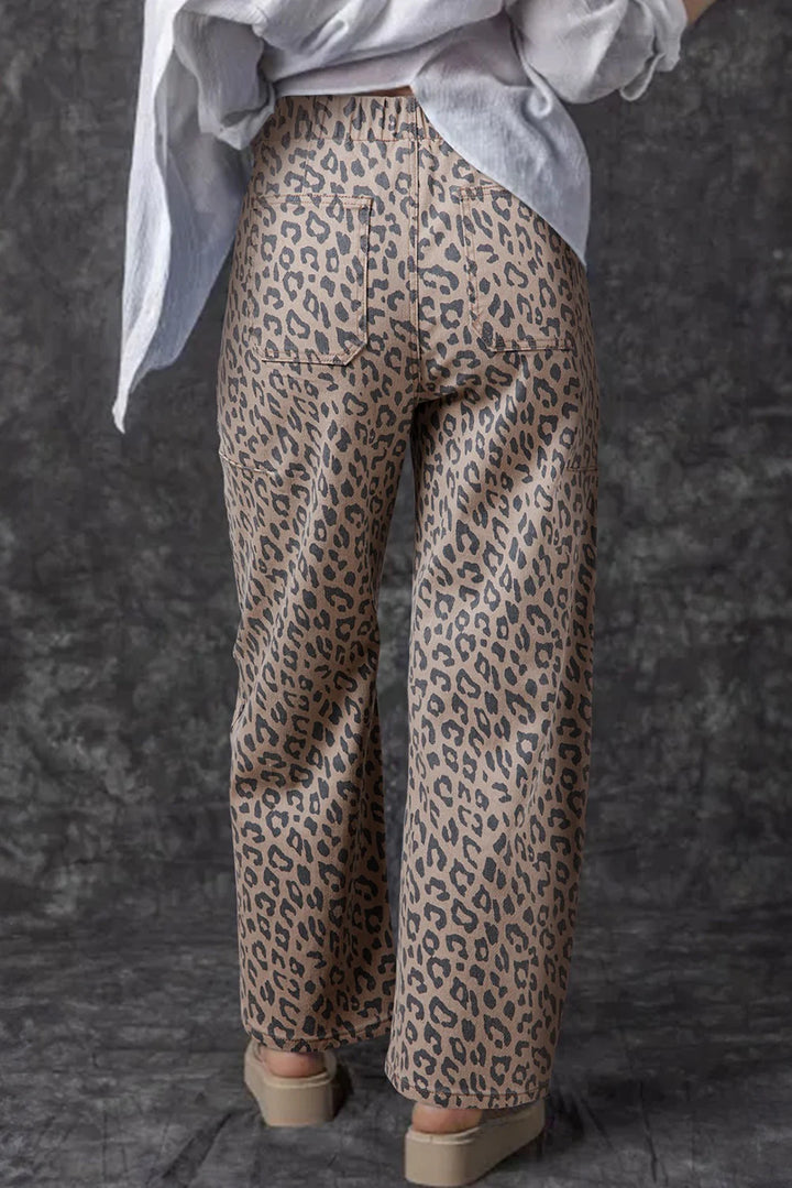 Leopard Print Jeans