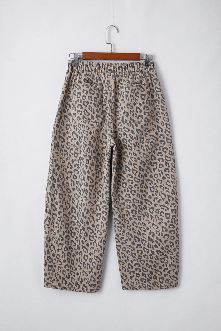 Leopard Print Jeans