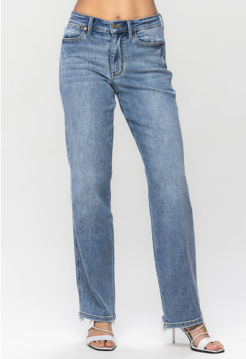 Judy Blue Mid-Rise Cell Phone Pocket Dad Jean