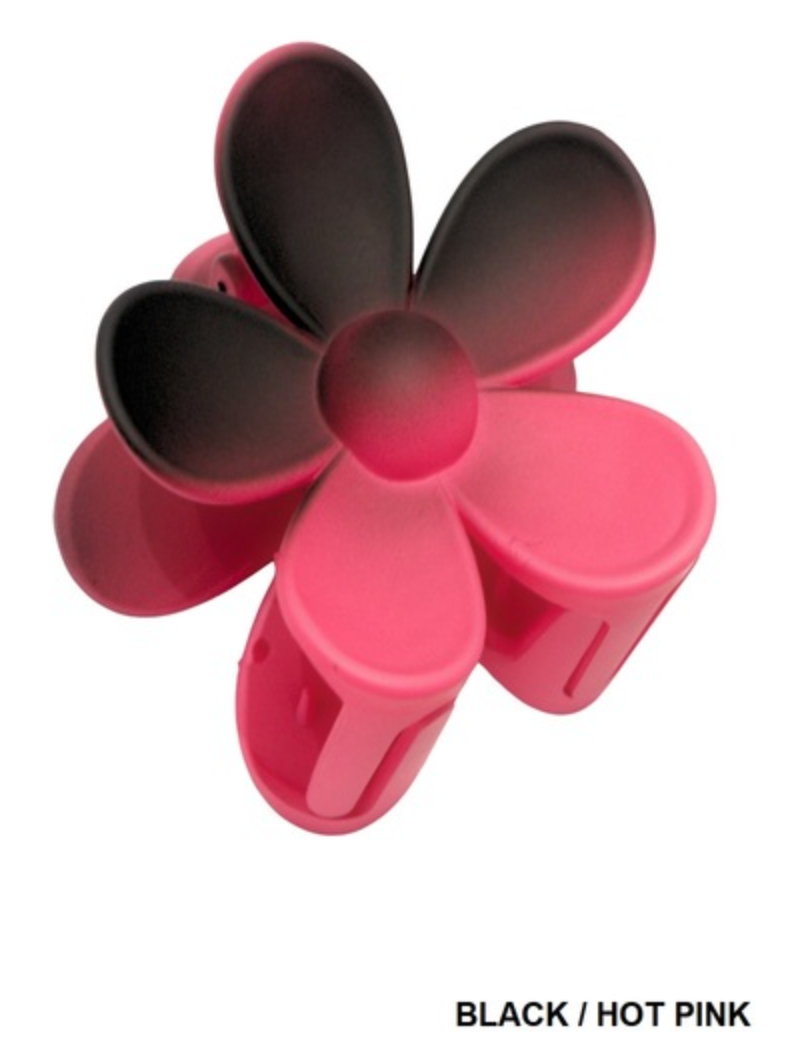 OMBRE FLOWER HAIR CLAW CLIP