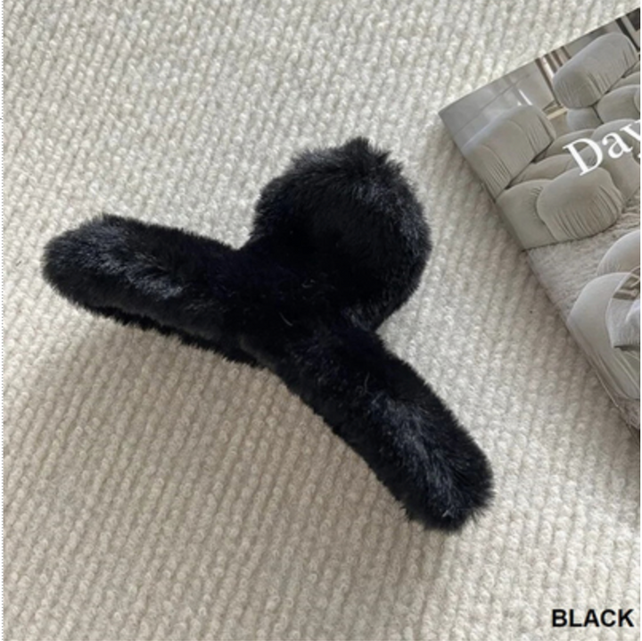 Faux Fur Hair Clip