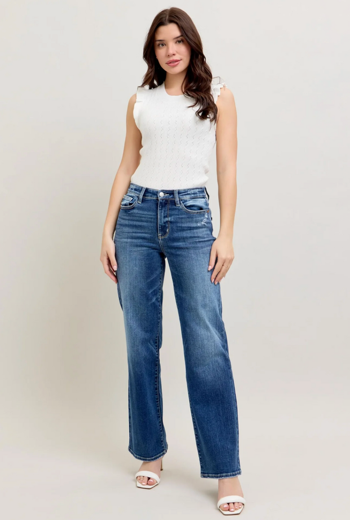 Judy Blue HW 90's Straight Leg Jeans