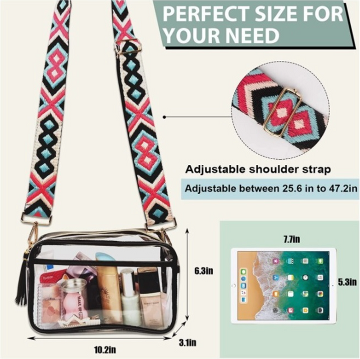 Clear Courtney Fanny Pack Stadium Approved Crossbody Bag