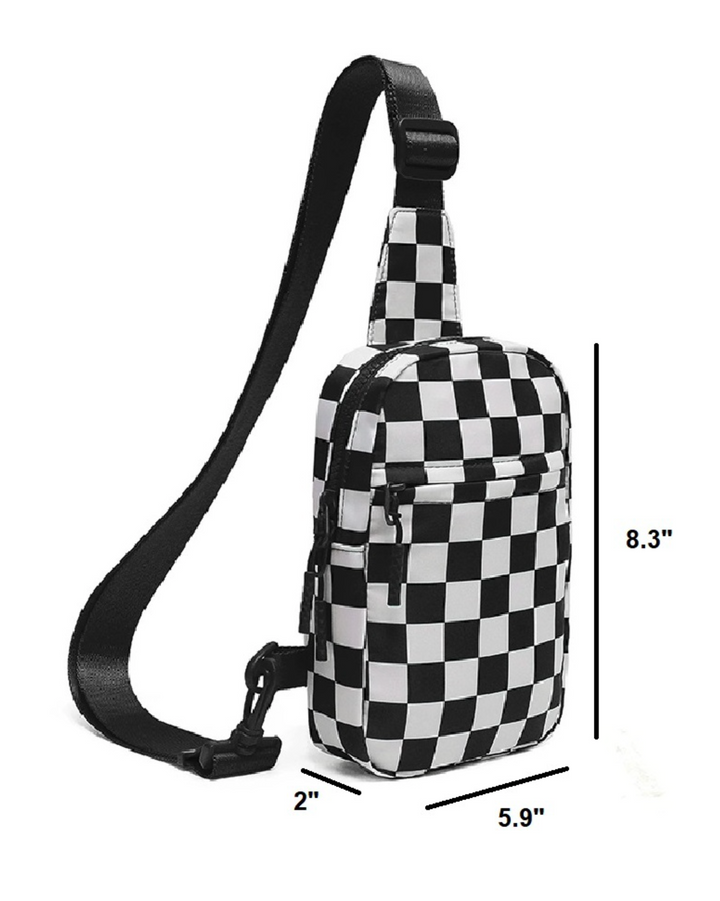 Mosaic Checkered Sling Bag