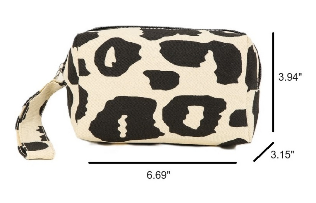 Leopard Print Cosmetic Makeup Travel Bag