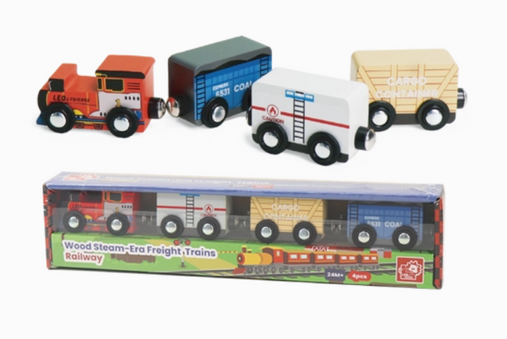 Wooden Steam-Era Freight Trains