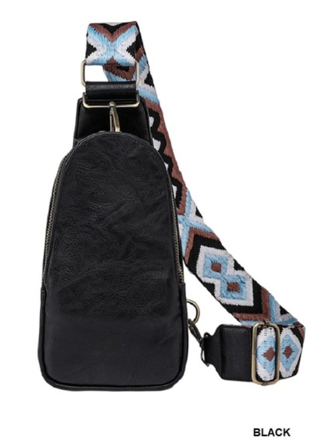 Vegan Leather Sling Cross Body Bag