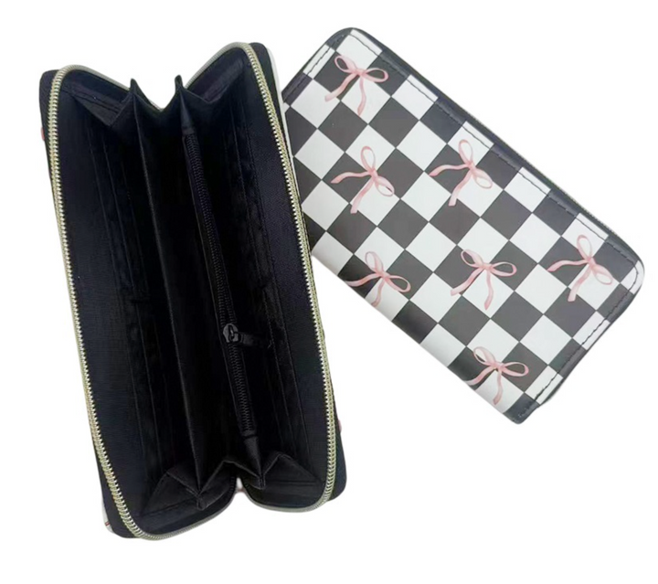 Bow Ribbon Vegan Leather Wallet