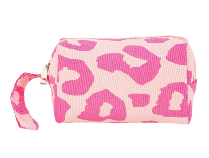 Leopard Print Cosmetic Makeup Travel Bag