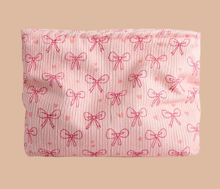Bowknot Pattern Makeup Cosmetic Clutch Bag
