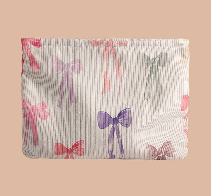 Bowknot Pattern Makeup Cosmetic Clutch Bag