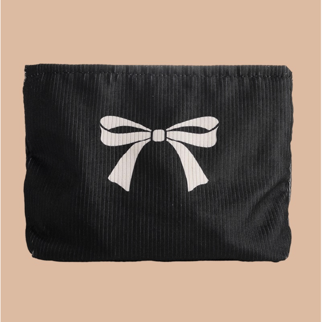 Bowknot Pattern Makeup Cosmetic Clutch Bag