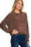 Chenille Round Neck Crop Sweater