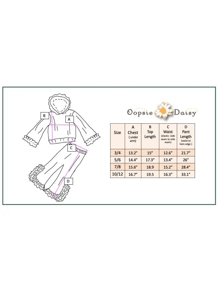 Kids Rust & Brown Color Block Hooded Ruffle Pocket Fall Set