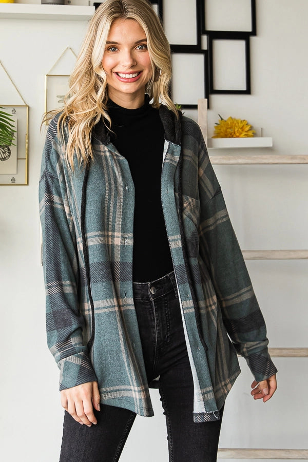 Cozy Me Up Plaid Shacket